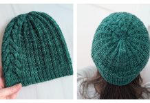 Watering the Trees Beanie Hat Free Knitting Pattern