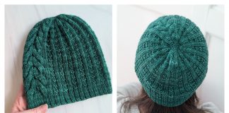 Watering the Trees Beanie Hat Free Knitting Pattern