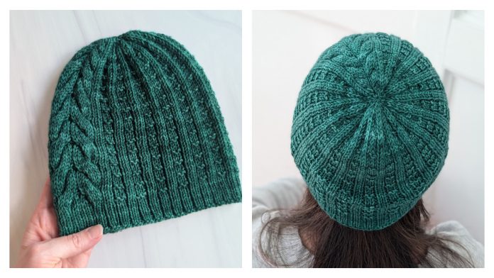 Watering the Trees Beanie Hat Free Knitting Pattern