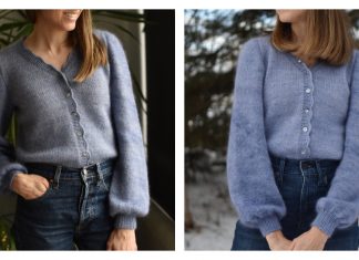 Women Romance Cardigan Knitting Pattern
