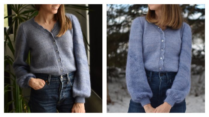 Women Romance Cardigan Knitting Pattern