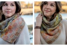 Grid Gambit Mosaic Cowl Knitting Pattern