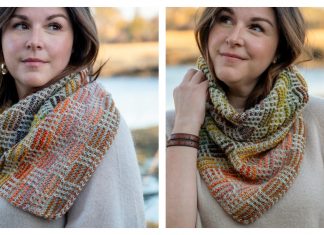 Grid Gambit Mosaic Cowl Knitting Pattern