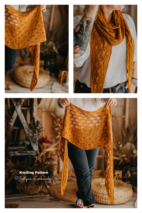 Lace Leaflette Scarf Knitting Pattern