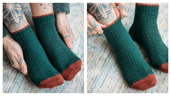 Oxbow Socks Knitting Pattern
