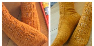 Pumpkin Socks Free Knitting Pattern