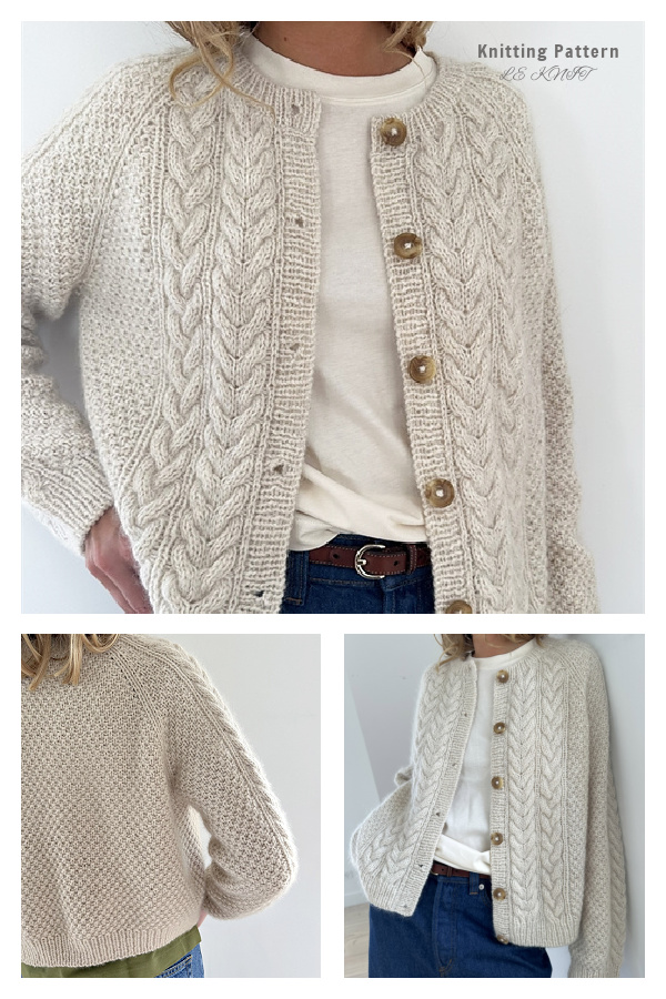 Siri Cable Cardigan Knitting Pattern