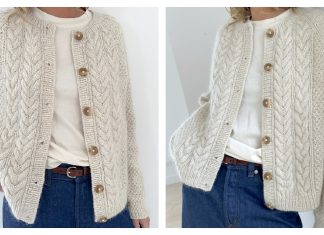Siri Cable Cardigan Knitting Pattern