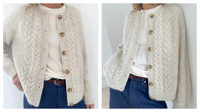 Siri Cable Cardigan Knitting Pattern