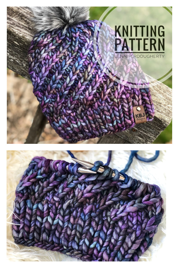 Alpine Swirl Hat Knitting Pattern