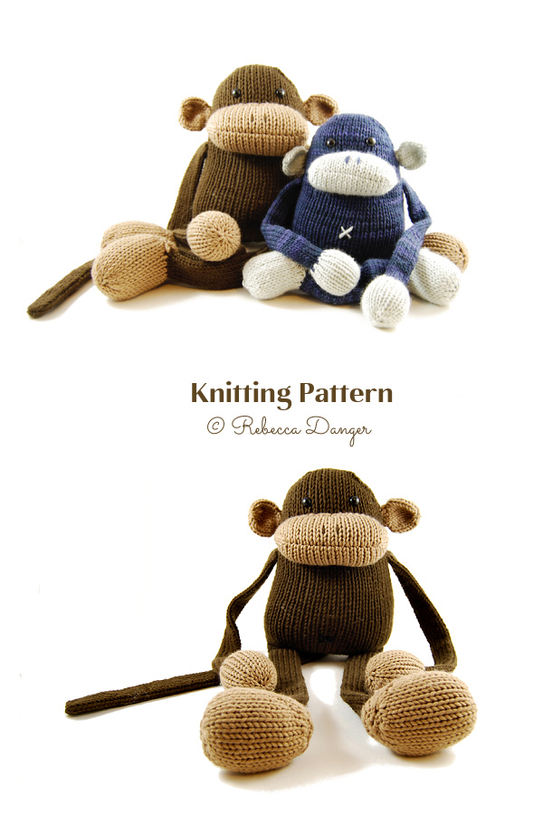 Amigurumi Jerry the Musical Monkey Knitting Pattern Amigurumi Jerry the Musical Monkey Knitting Pattern