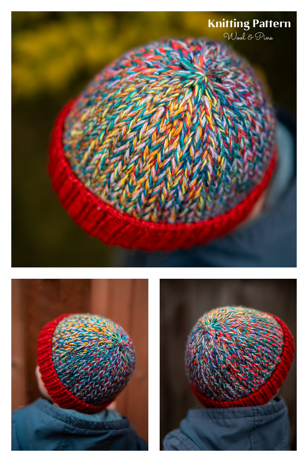 Rainbow Scrap Yarn Bindle Hat Knitting Pattern Rainbow Scrap Yarn Bindle Hat Knitting Pattern