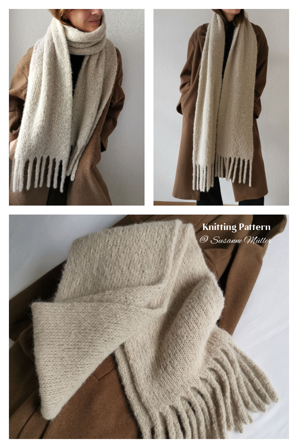 Classic Berlin Scarf Knitting Pattern