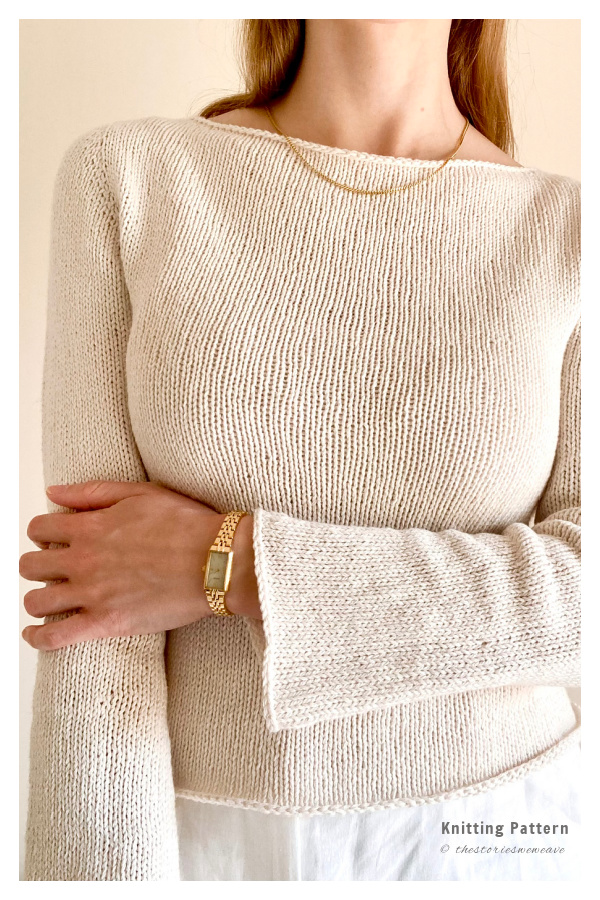 Classic Number One Pullover Sweater Knitting Pattern