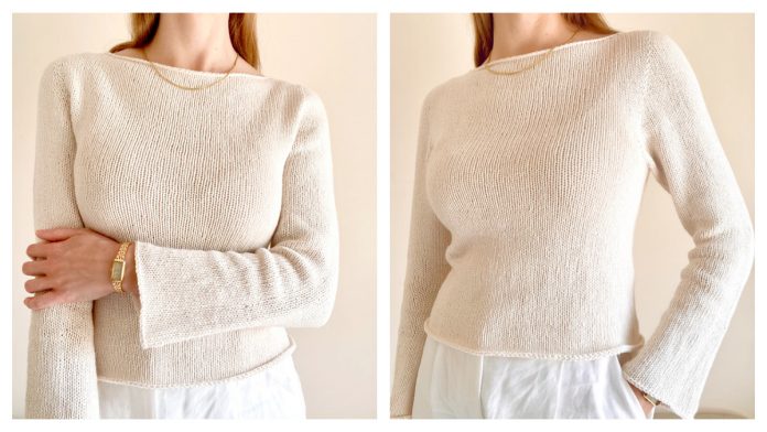Classic Number One Pullover Sweater Knitting Pattern