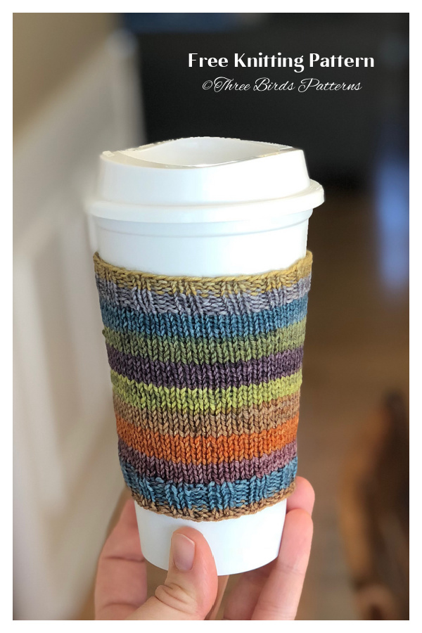 Sock Yarn Mug Cozy Free Knitting Pattern