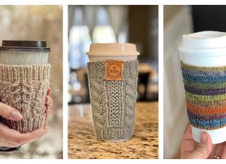 Cup Cozy Free Knitting Patterns