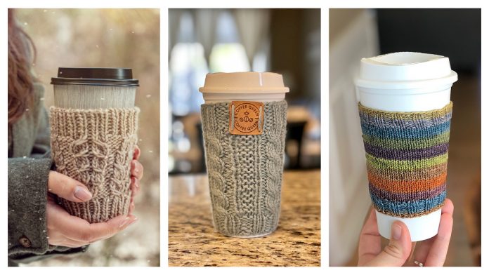 Cup Cozy Free Knitting Patterns