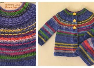 Hyphen Kids Cardigan Knitting Pattern (3M - 8Y)
