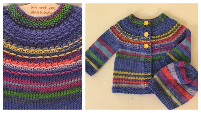 Hyphen Kids Cardigan Knitting Pattern (3M - 8Y)