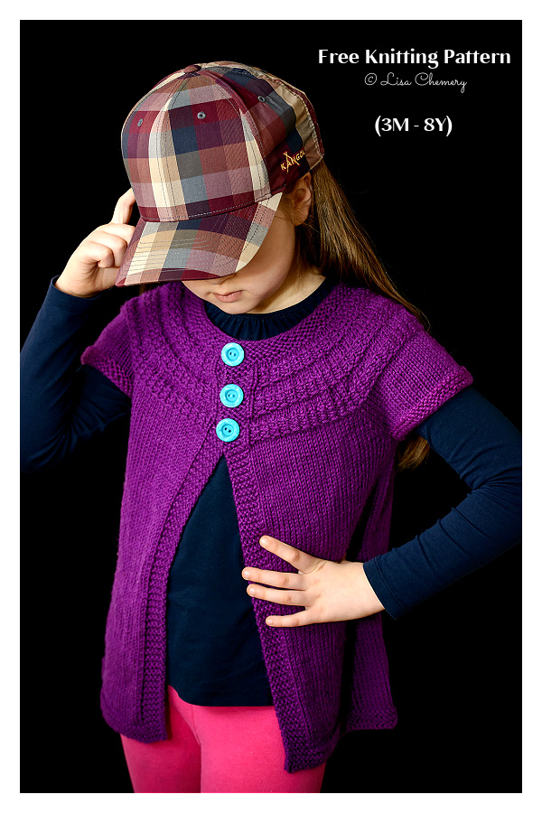 Hyphen Kids Cardigan Knitting Pattern (3M - 8Y) Hyphen Kids Cardigan Knitting Pattern (3M - 8Y)