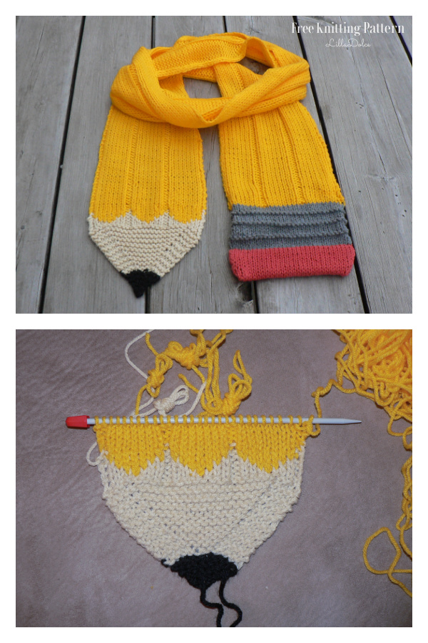 Pencil Scarf FREE Knitting Patterns