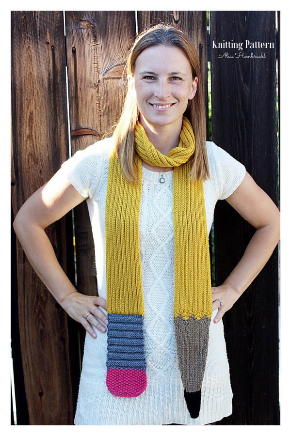 Sinuous Pencil Scarf Knitting Pattern