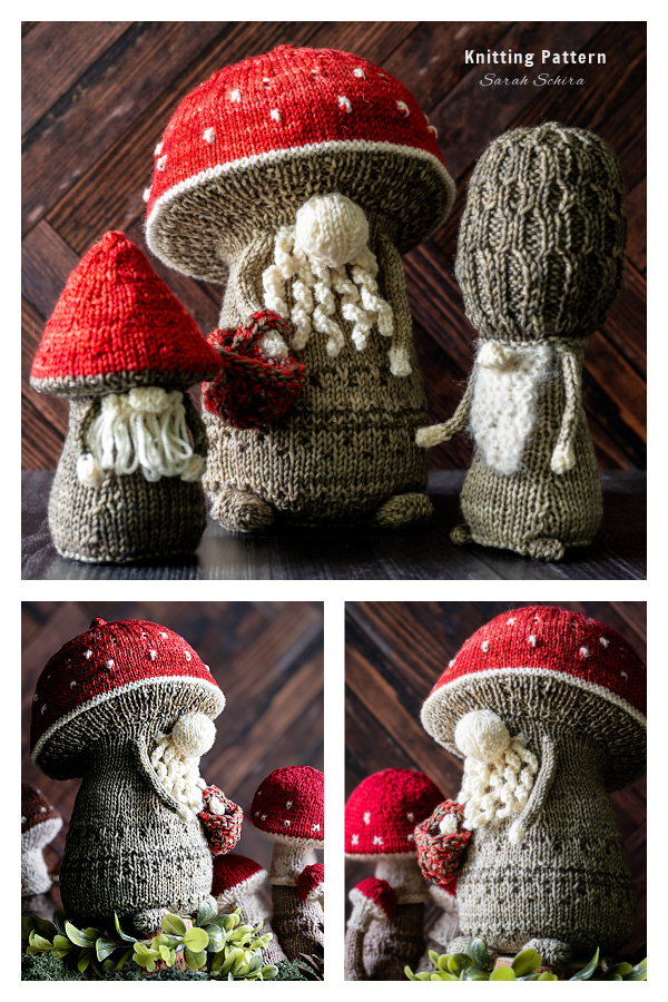 Professor Fungi Toy Knitting Pattern