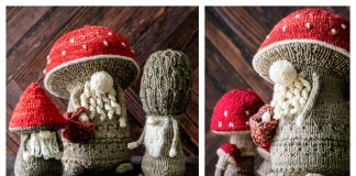 Professor Fungi Toy Knitting Pattern