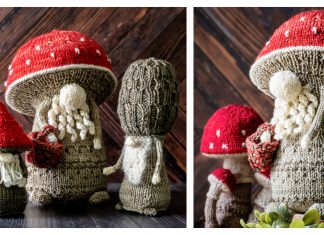 Professor Fungi Toy Knitting Pattern