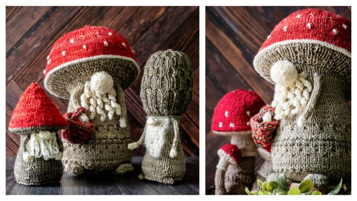 Professor Fungi Toy Knitting Pattern