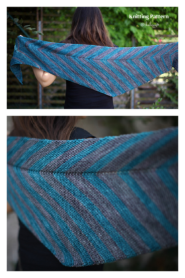 Red Katana Shawl Knitting Pattern Red Katana Shawl Knitting Pattern