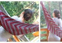 Red Katana Shawl Knitting Pattern Red Katana Shawl Knitting Pattern