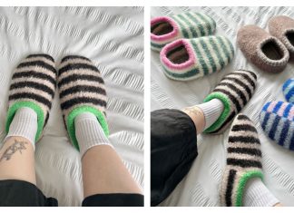 Sailor Slippers Knitting Pattern Sailor Slippers Knitting Pattern