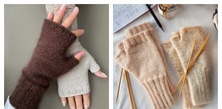 Crème Fingerless Gloves Free Knitting Pattern