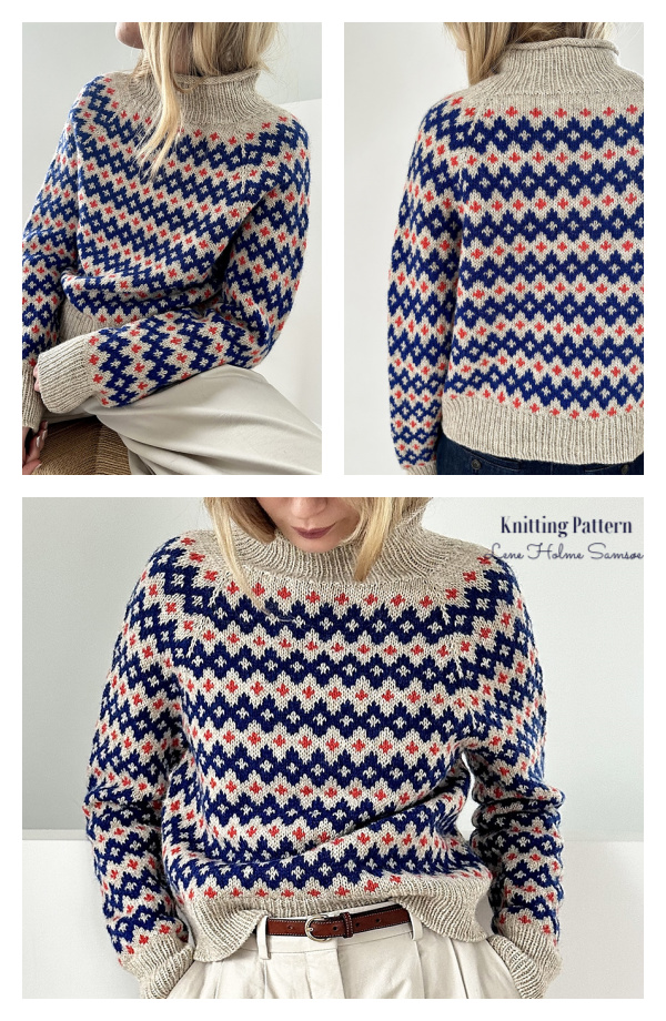 Inge Sweater Pullover Knitting Pattern Inge Sweater Pullover Knitting Pattern