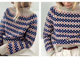 Inge Sweater Pullover Knitting Pattern (2XS – 2XL) Inge Sweater Pullover Knitting Pattern