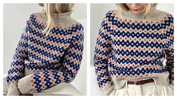Inge Sweater Pullover Knitting Pattern