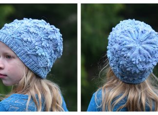 Orchids and Fairy Lights Beanie Hat Knitting Pattern