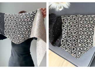 Slice of Mosaic Scarf Knitting Pattern