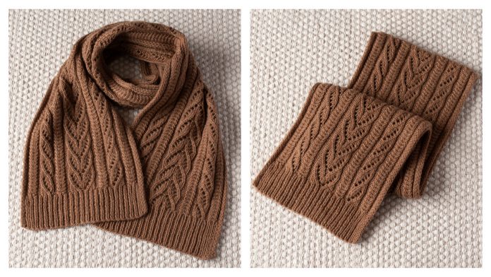 Wheat Field Scarf Free Knitting Pattern