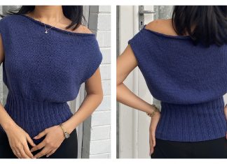 Summer Wide Neck Miu Top Knitting Pattern Wide Neck Miu Top Knitting Pattern