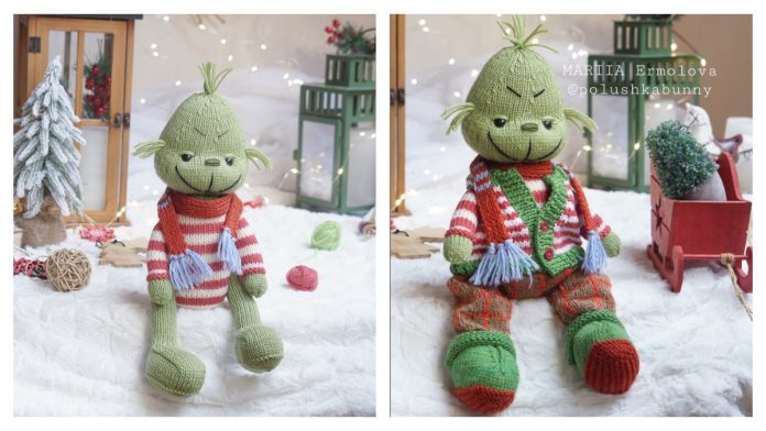 Amigurumi Toy Grinch Free Knitting Pattern