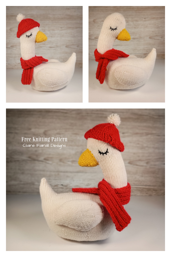 Amigurumi Winter Goose Free Knitting Pattern