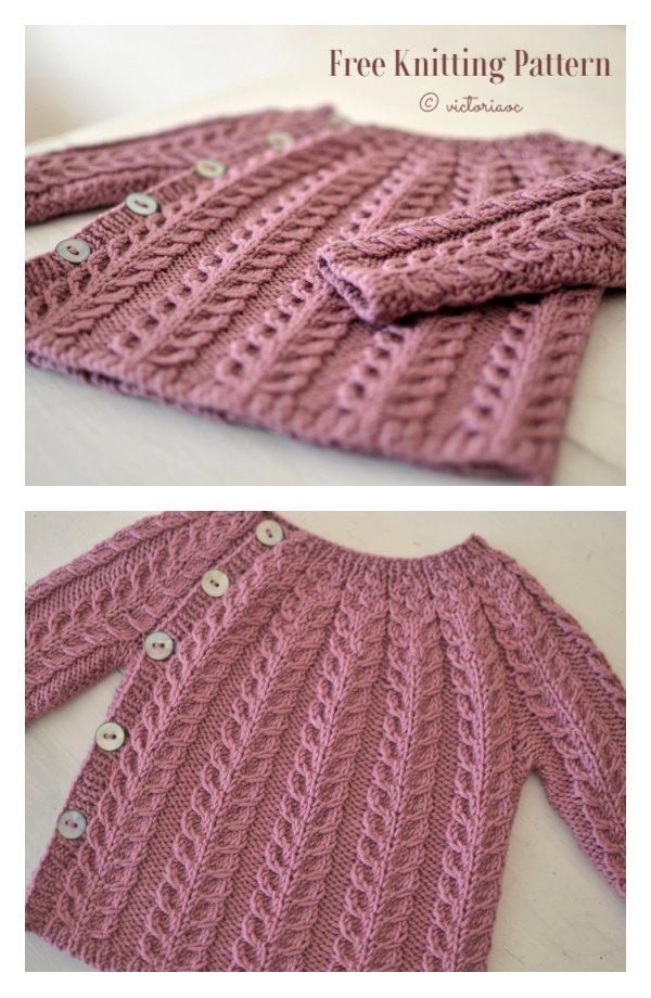 Baby Small Cable Cardigan Free Knitting Pattern Baby Small Cable Cardigan Free Knitting Pattern