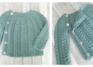 Baby Small Cable Cardigan Free Knitting Pattern