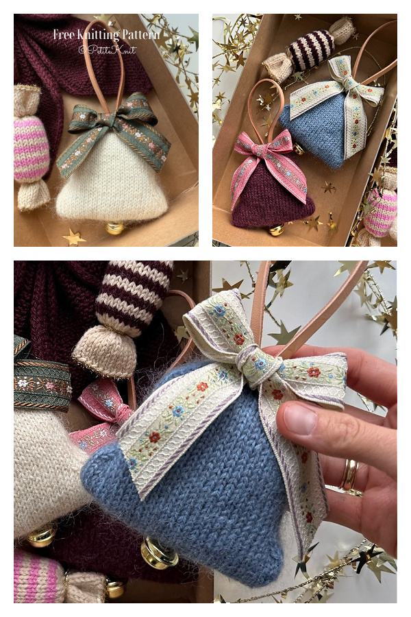 Christmas Bell Free Knitting Pattern