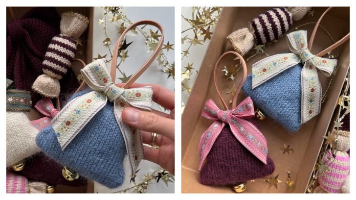 Christmas Bell Ornament Free Knitting Pattern Christmas Bell Free Knitting Pattern