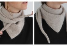 Easypeasy Bandana Shawl Scarf Free Knitting Pattern