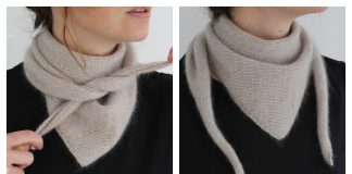 Easypeasy Bandana Shawl Scarf Free Knitting Pattern